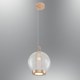 Opviq Lámpara de araña amarilla 3434-1A-03 con LED ajustable